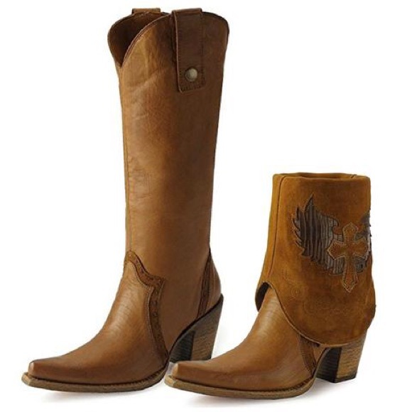 Corral Convertible Leather Boot - two boots in one - Picture 1 of 8